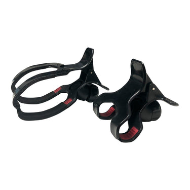 V-Claw holder for HygenX Vray, designed for easy sanitizing of school headphones and bulk items.